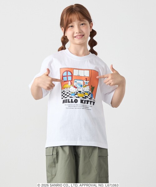 SHIPS any(シップス エニィ)の「Hello Kitty × SHIPS any: ハローキティ プリント TEE <KIDS>(Tシャツ/カットソー・キッズ・ホワイト/ホワイト系/ライトホワイト・130/120/150/140)」の11枚目の写真