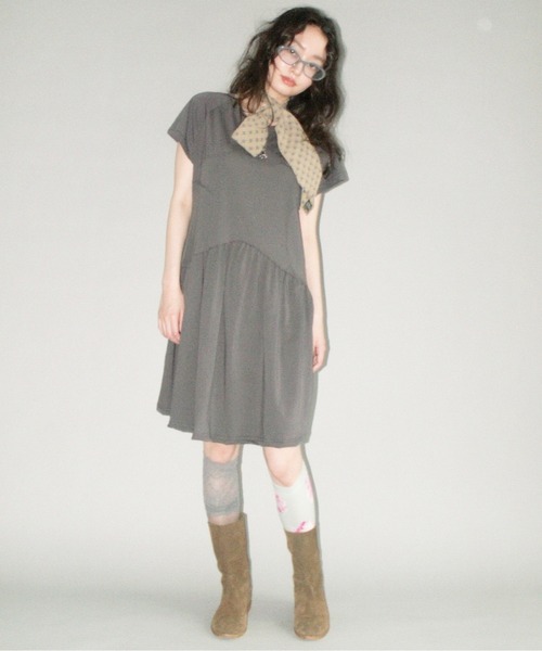 musubore（ムスボレ）の「【 select 】star shape switching one-piece / ほしワンピース（ワンピース・レディース・チャコールグレー/ホワイト・FREE）」の11枚目の写真