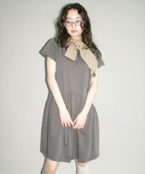 musubore（ムスボレ）の「【 select 】star shape switching one-piece / ほしワンピース（ワンピース・レディース・チャコールグレー/ホワイト・FREE）」の7枚目の写真