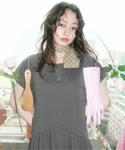 musubore（ムスボレ）の「【 select 】star shape switching one-piece / ほしワンピース（ワンピース・レディース・チャコールグレー/ホワイト・FREE）」の15枚目の写真