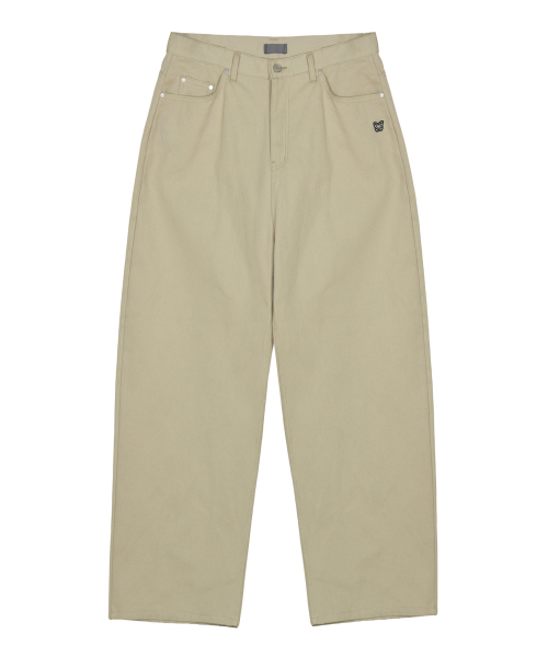 NICK&NICOLE(ニックアンドニコール)の「BUTTERFLY WIDE COTTON PANTS_BEIGE(その他パンツ・メンズ・その他・SMALL/MEDIUM/LARGE)」の4枚目の写真