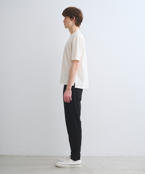 three dots(スリードッツ)の「サンデッドジャージーピケ 半袖Tシャツ(Tシャツ/カットソー・メンズ・ベージュ系その他/ボルドー・SMALL/MEDIUM)」の14枚目の写真