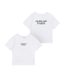 オリジンパリ クロップ半袖Tシャツ (ホワイト)