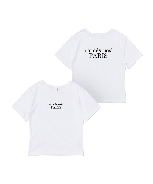 ROIDESROIS(ロワデロワ)の「オリジンパリ クロップ半袖Tシャツ (ホワイト)(Tシャツ/カットソー・レディース・その他・FREE)」の1枚目の写真