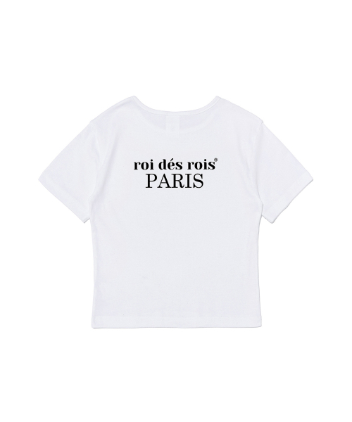 ROIDESROIS(ロワデロワ)の「オリジンパリ クロップ半袖Tシャツ (ホワイト)(Tシャツ/カットソー・レディース・その他・FREE)」の6枚目の写真