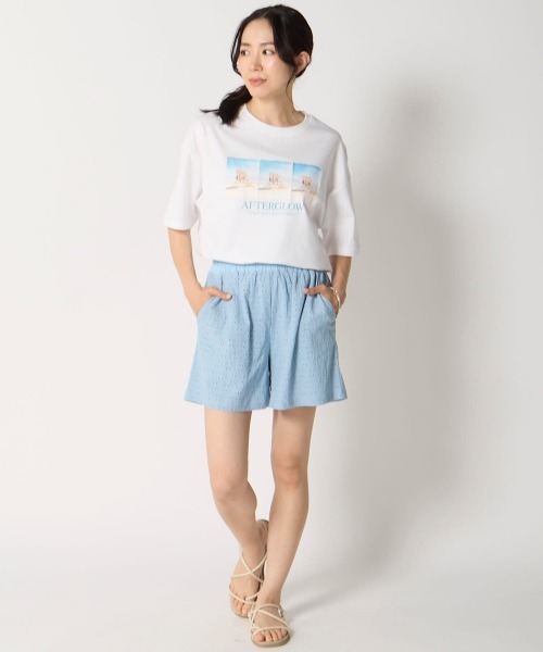 Ocean Pacific（オーシャンパシフィック）の「【OP:オーピー】レディースレースショートパンツ（その他パンツ・レディース・ブルー/ブラック/ホワイト・X-LARGE/LARGE/MEDIUM）」の9枚目の写真