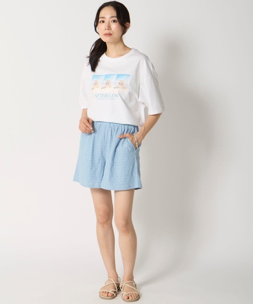 Ocean Pacific（オーシャンパシフィック）の「【OP:オーピー】レディースレースショートパンツ（その他パンツ・レディース・ブルー/ブラック/ホワイト・X-LARGE/LARGE/MEDIUM）」の10枚目の写真