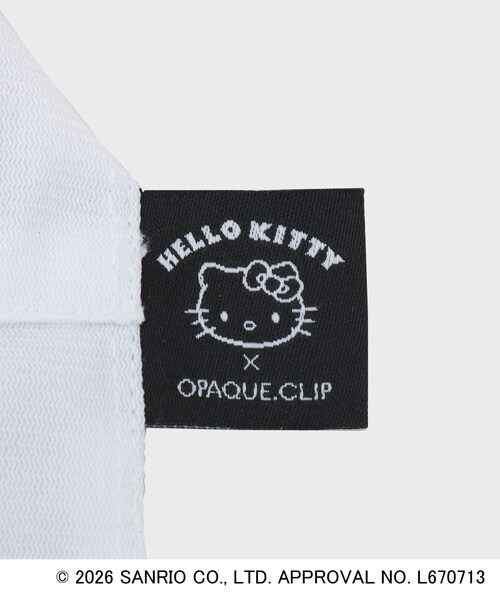 OPAQUE.CLIP(オペークドットクリップ)の「◆【ハローキティ】ポケッタブルアドベンチャーハット(ハット・レディース・オフホワイト/ブラック・00)」の12枚目の写真