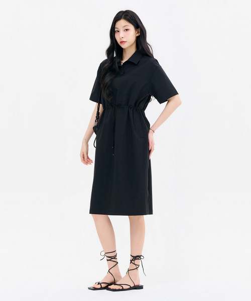CHASECULT（チェイスカルト）の「レディース ストレッチカラー ワンピース-FBRG6172C03（ワンピース・レディース・ブラック・90/85）」の2枚目の写真