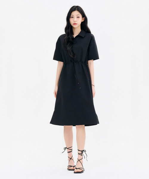 CHASECULT（チェイスカルト）の「レディース ストレッチカラー ワンピース-FBRG6172C03（ワンピース・レディース・ブラック・90/85）」の3枚目の写真