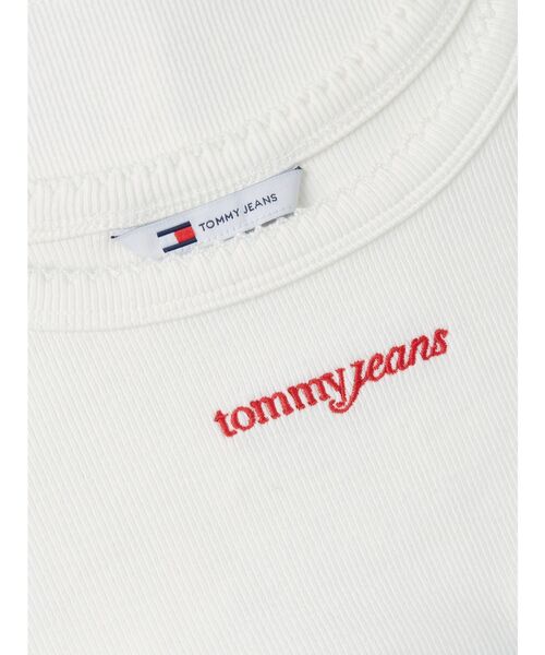 tommy jeans（トミー ジーンズ）の「スリムスクリプトリブタンクトップ（タンクトップ・レディース・ブルー/ホワイト・SMALL/MEDIUM/LARGE/X-SMALL）」の7枚目の写真