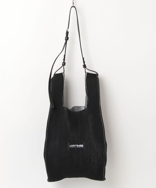 LASTFRAME(ラストフレーム)の「【LASTFRAME/ラストフレーム】KYOTO METALLIC MARKET BAG MEDIUM(ハンドバッグ・メンズ・シルバー/ブラック・FREE)」の2枚目の写真