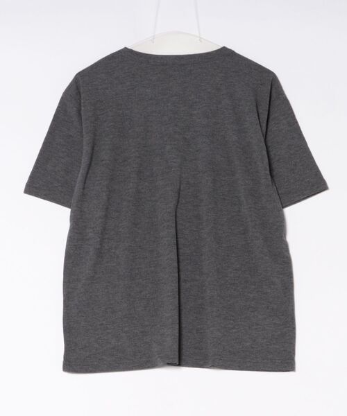 Never mind the XU / Chikashitsu+(ネバーマインド ザ エックスユー / チカシツプラス)の「【nmtc+】Half Zip-Up Slim Tee / 【エヌエムティーシープラス】ハーフジップアップスリムTシャツ(Tシャツ/カットソー・メンズ・ブラック/グレー/ホワイト・ONE SIZE)」の4枚目の写真