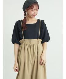 Samansa Mos2（サマンサ モスモス）の「柄アソートワッフル前後2WAYカットソー（Tシャツ/カットソー）」