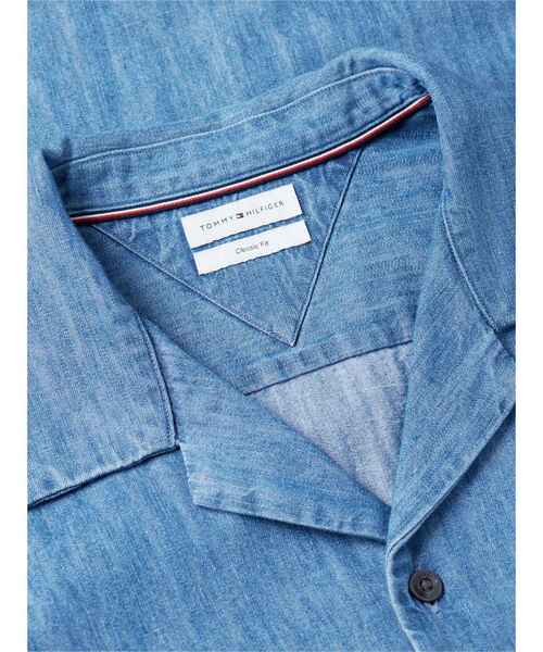 TOMMY HILFIGER(トミーヒルフィガー)の「デニムキャンプカラーシャツ(シャツ/ブラウス・メンズ・インディゴブルー・X-LARGE/SMALL/MEDIUM/LARGE)」の6枚目の写真