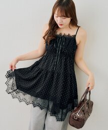レース付アソートキャミチュニック
