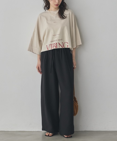 hunch(ハンチ)の「パラシュートファブリック イージーパンツ(その他パンツ・レディース・カーキ/ブラック/ダークブラウン/アイボリー・FREE)」の13枚目の写真