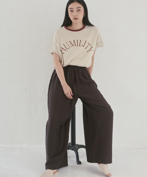hunch(ハンチ)の「パラシュートファブリック イージーパンツ(その他パンツ・レディース・カーキ/ブラック/ダークブラウン/アイボリー・FREE)」の11枚目の写真