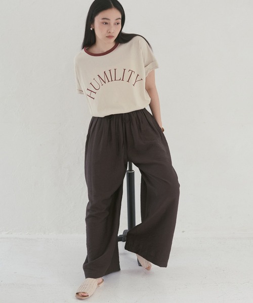 hunch(ハンチ)の「パラシュートファブリック イージーパンツ(その他パンツ・レディース・カーキ/ブラック/ダークブラウン/アイボリー・FREE)」の7枚目の写真