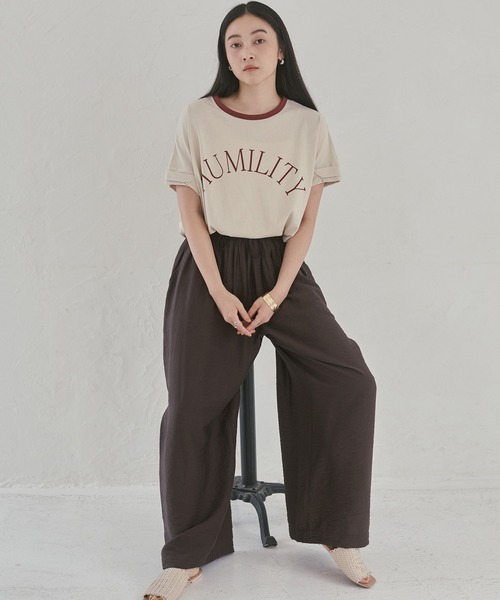 hunch(ハンチ)の「パラシュートファブリック イージーパンツ(その他パンツ・レディース・カーキ/ブラック/ダークブラウン/アイボリー・FREE)」の6枚目の写真
