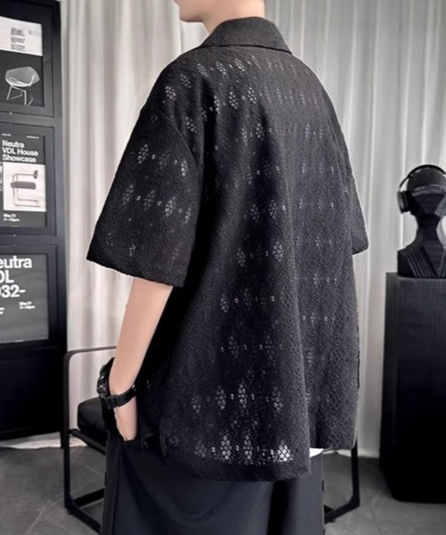 KELVIN（ケルヴァン）の「Tech Oversized Short Sleeve Hoodie テックオーバーサイズショートスリーブフーディー（その他トップス・メンズ・ホワイト/ブラック・MEDIUM/LARGE）」の3枚目の写真