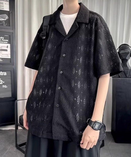 KELVIN（ケルヴァン）の「Tech Oversized Short Sleeve Hoodie テックオーバーサイズショートスリーブフーディー（その他トップス・メンズ・ホワイト/ブラック・MEDIUM/LARGE）」の4枚目の写真