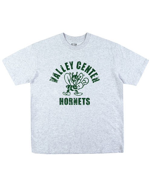 NAVYTEAM(ネイビーチーム)の「VALLEY CENTER HORNETS 半袖Tシャツ(6色)(Tシャツ/カットソー・レディース・ライトグレー/イエロー×グレー/ホワイト×ブラック/ホワイト×グリーン/ネイビー/ブラック・SMALL/MEDIUM/LARGE/X-LARGE)」の6枚目の写真
