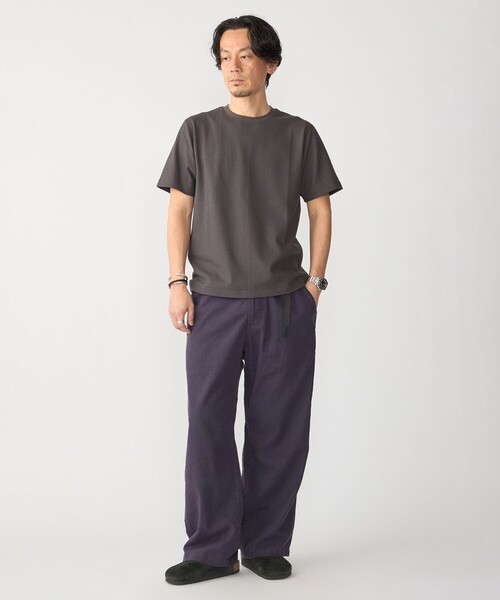 SHIPS（シップス）の「SHIPS:〈MADE IN JAPAN〉リンクス ジャカード Tシャツ（Tシャツ/カットソー・メンズ・ホワイト/オリーブ/ネイビー/ダークグレー・X-LARGE/LARGE/MEDIUM/SMALL）」の7枚目の写真