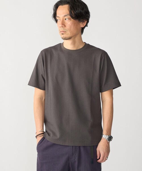 SHIPS（シップス）の「SHIPS:〈MADE IN JAPAN〉リンクス ジャカード Tシャツ（Tシャツ/カットソー・メンズ・ホワイト/オリーブ/ネイビー/ダークグレー・X-LARGE/LARGE/MEDIUM/SMALL）」の11枚目の写真