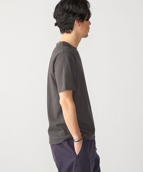 SHIPS（シップス）の「SHIPS:〈MADE IN JAPAN〉リンクス ジャカード Tシャツ（Tシャツ/カットソー・メンズ・ホワイト/オリーブ/ネイビー/ダークグレー・X-LARGE/LARGE/MEDIUM/SMALL）」の12枚目の写真