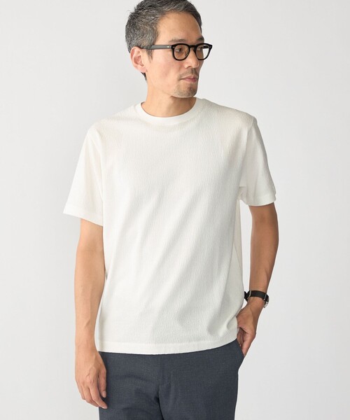 SHIPS（シップス）の「SHIPS:〈MADE IN JAPAN〉リンクス ジャカード Tシャツ（Tシャツ/カットソー・メンズ・ホワイト/オリーブ/ネイビー/ダークグレー・X-LARGE/LARGE/MEDIUM/SMALL）」の15枚目の写真