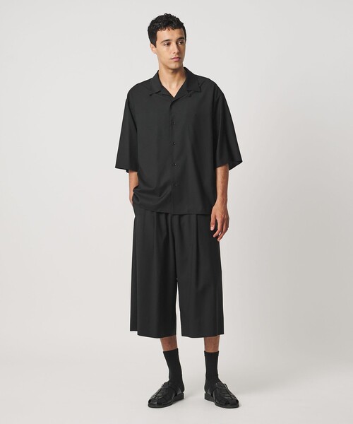 LOEFF(ロエフ)の「<LOEFF>トロピカルウール オープンカラー シャツ MENS(シャツ/ブラウス・メンズ・ワイン/ブラック/ブラウン系・1/2)」の4枚目の写真