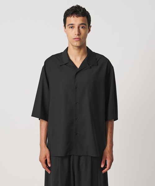 LOEFF(ロエフ)の「<LOEFF>トロピカルウール オープンカラー シャツ MENS(シャツ/ブラウス・メンズ・ワイン/ブラック/ブラウン系・1/2)」の12枚目の写真