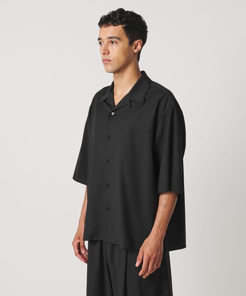 LOEFF(ロエフ)の「<LOEFF>トロピカルウール オープンカラー シャツ MENS(シャツ/ブラウス・メンズ・ワイン/ブラック/ブラウン系・1/2)」の13枚目の写真