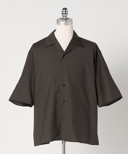LOEFF(ロエフ)の「<LOEFF>トロピカルウール オープンカラー シャツ MENS(シャツ/ブラウス・メンズ・ワイン/ブラック/ブラウン系・1/2)」の16枚目の写真