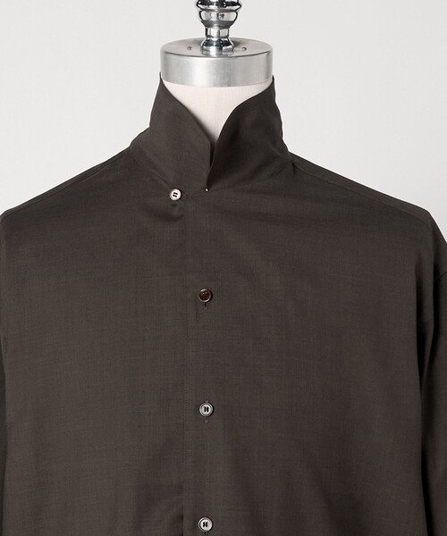 LOEFF(ロエフ)の「<LOEFF>トロピカルウール オープンカラー シャツ MENS(シャツ/ブラウス・メンズ・ワイン/ブラック/ブラウン系・1/2)」の19枚目の写真