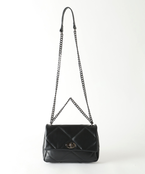 Noble（ノーブル）の「《NOBLE別注・WEB限定追加》Maison Vincent パッファーキルティングバッグ（ショルダーバッグ・レディース・ブラック・FREE）」の6枚目の写真