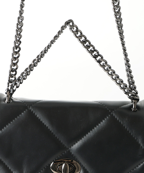 Noble(ノーブル)の「《NOBLE別注・WEB限定追加》Maison Vincent パッファーキルティングバッグ(ショルダーバッグ・レディース・ブラック・FREE)」の17枚目の写真