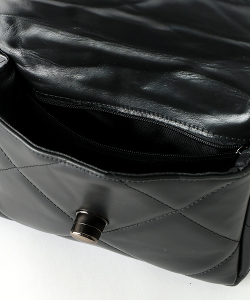 Noble(ノーブル)の「《NOBLE別注・WEB限定追加》Maison Vincent パッファーキルティングバッグ(ショルダーバッグ・レディース・ブラック・FREE)」の19枚目の写真