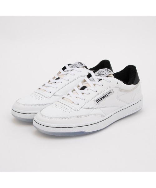 Reebok（リーボック）の「【別注】クラブシー ヴィンテージ マリーンズ / CLUB C 85 VINTAGE MARINES（スニーカー・メンズ・ホワイト×ブラック・25.0cm/24.0cm/24.5cm/23.5cm/25.5cm/23.0cm/22.5cm/28.5cm/28.0cm/27.5cm/27.0cm/26.5cm/26.0cm/29.0cm）」の3枚目の写真