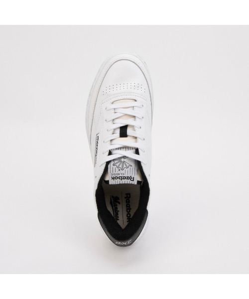 Reebok（リーボック）の「【別注】クラブシー ヴィンテージ マリーンズ / CLUB C 85 VINTAGE MARINES（スニーカー・メンズ・ホワイト×ブラック・25.0cm/24.0cm/24.5cm/23.5cm/25.5cm/23.0cm/22.5cm/28.5cm/28.0cm/27.5cm/27.0cm/26.5cm/26.0cm/29.0cm）」の4枚目の写真