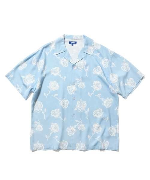 LFYT（エルエフワイティー）の「LFYT ラファイエット【Lafayette】- 半袖Tシャツ【ROSE OPEN COLLAR SHIRT LS260207】（Tシャツ/カットソー・メンズ・ネイビー/ライトブルー/ヘザーグレー・X-LARGE/LARGE/MEDIUM/XX-LARGE）」の10枚目の写真