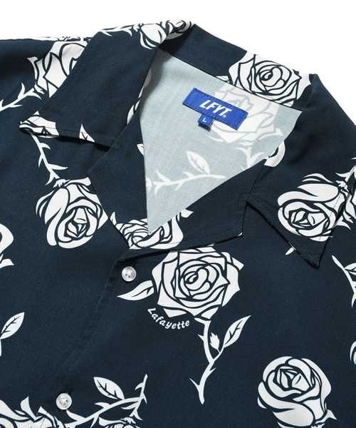 LFYT（エルエフワイティー）の「LFYT ラファイエット【Lafayette】- 半袖Tシャツ【ROSE OPEN COLLAR SHIRT LS260207】（Tシャツ/カットソー・メンズ・ネイビー/ライトブルー/ヘザーグレー・X-LARGE/LARGE/MEDIUM/XX-LARGE）」の14枚目の写真