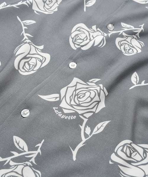 LFYT(エルエフワイティー)の「LFYT ラファイエット【Lafayette】- 半袖Tシャツ【ROSE OPEN COLLAR SHIRT LS260207】(Tシャツ/カットソー・メンズ・ネイビー/ライトブルー/ヘザーグレー・X-LARGE/LARGE/MEDIUM/XX-LARGE)」の5枚目の写真