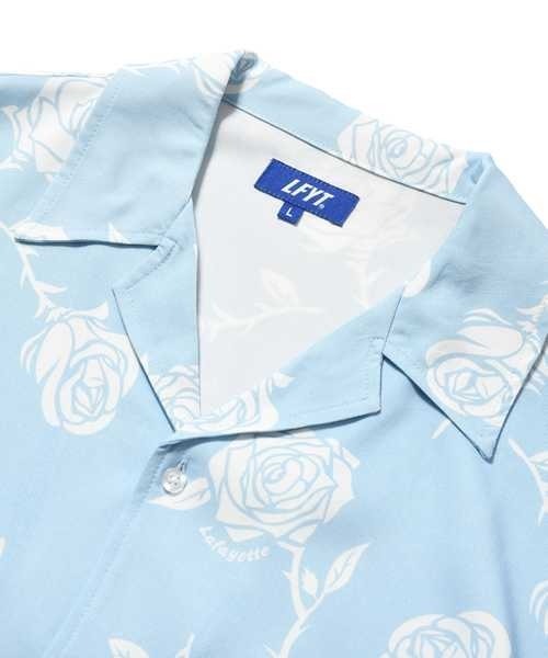 LFYT（エルエフワイティー）の「LFYT ラファイエット【Lafayette】- 半袖Tシャツ【ROSE OPEN COLLAR SHIRT LS260207】（Tシャツ/カットソー・メンズ・ネイビー/ライトブルー/ヘザーグレー・X-LARGE/LARGE/MEDIUM/XX-LARGE）」の6枚目の写真