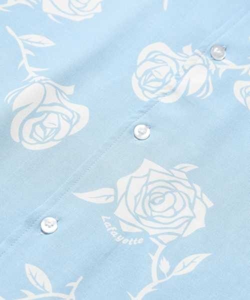 LFYT（エルエフワイティー）の「LFYT ラファイエット【Lafayette】- 半袖Tシャツ【ROSE OPEN COLLAR SHIRT LS260207】（Tシャツ/カットソー・メンズ・ネイビー/ライトブルー/ヘザーグレー・X-LARGE/LARGE/MEDIUM/XX-LARGE）」の7枚目の写真