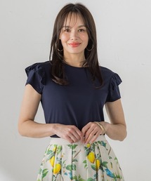 Viaggio Blu（ビアッジョブルー）の「【WEB限定】ショルダーフリルカットソー（Tシャツ/カットソー）」