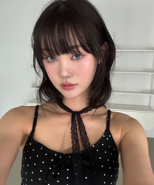 4INT.(フォイント)の「【レースタイ付き】ドット フリル レース キャミソール(キャミソール・レディース・ブラウン/ブラック/ホワイト/グレー・FREE)」の15枚目の写真