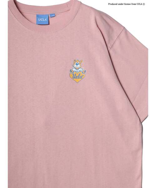 UCLA(ユーシーエルエー)の「【UCLA】 バックロゴハートプリント ショートスリーブTEE(Tシャツ/カットソー・メンズ・ピンク/ホワイト/チャコールグレー・3/2)」の6枚目の写真