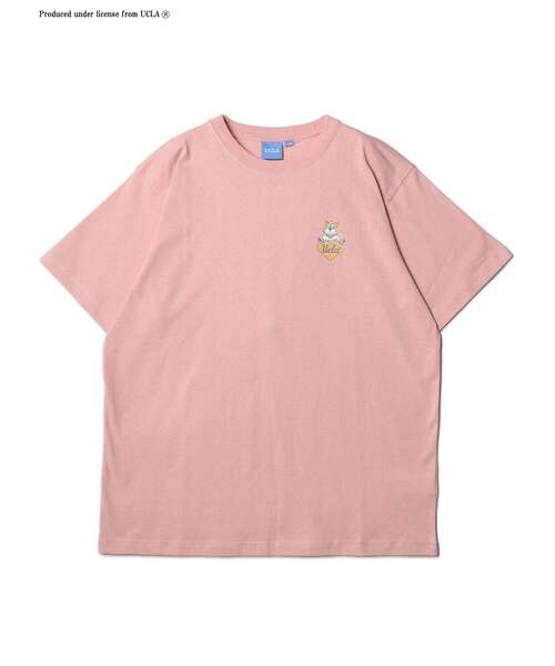 UCLA(ユーシーエルエー)の「【UCLA】 バックロゴハートプリント ショートスリーブTEE(Tシャツ/カットソー・メンズ・ピンク/ホワイト/チャコールグレー・3/2)」の5枚目の写真